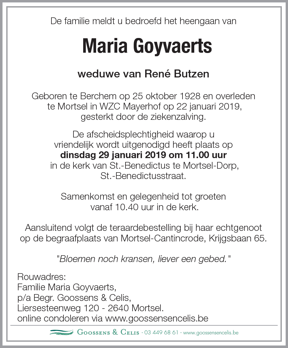Maria Goyvaerts