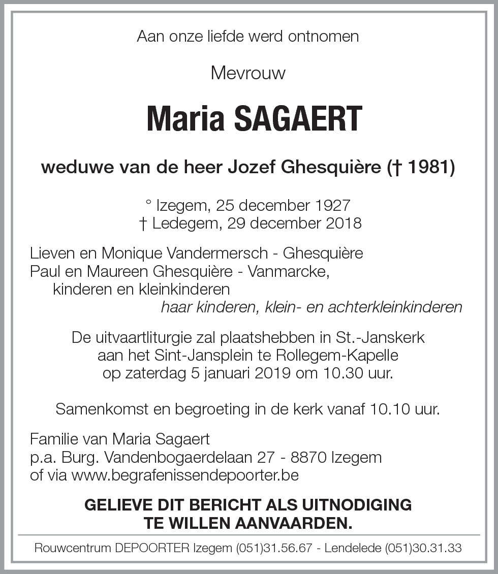 Maria Sagaert