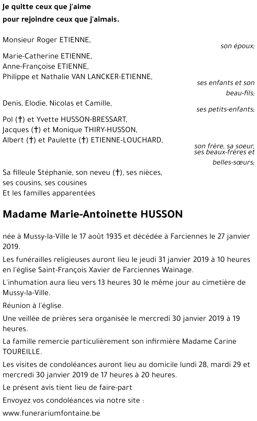 Marie-Antoinette Husson