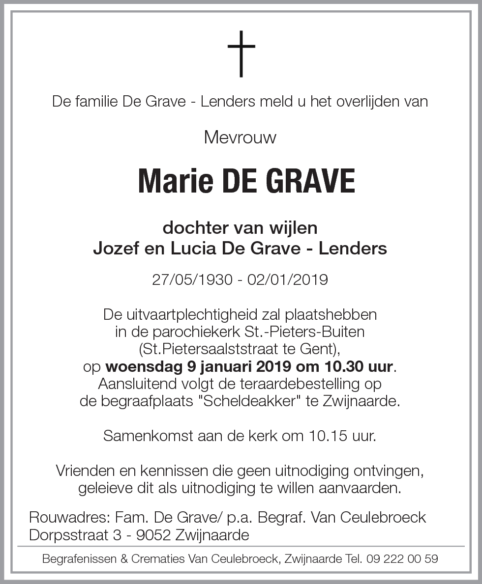 Marie De Grave