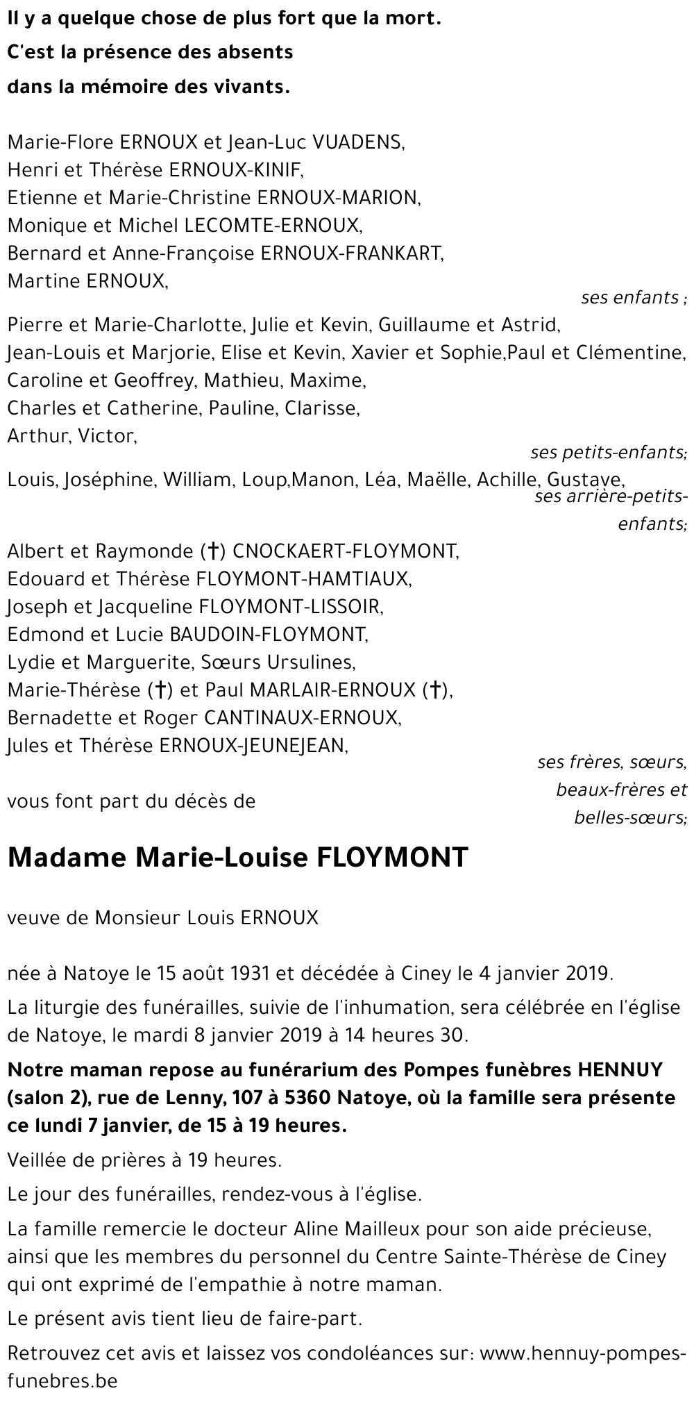 Marie-Louise FLOYMONT