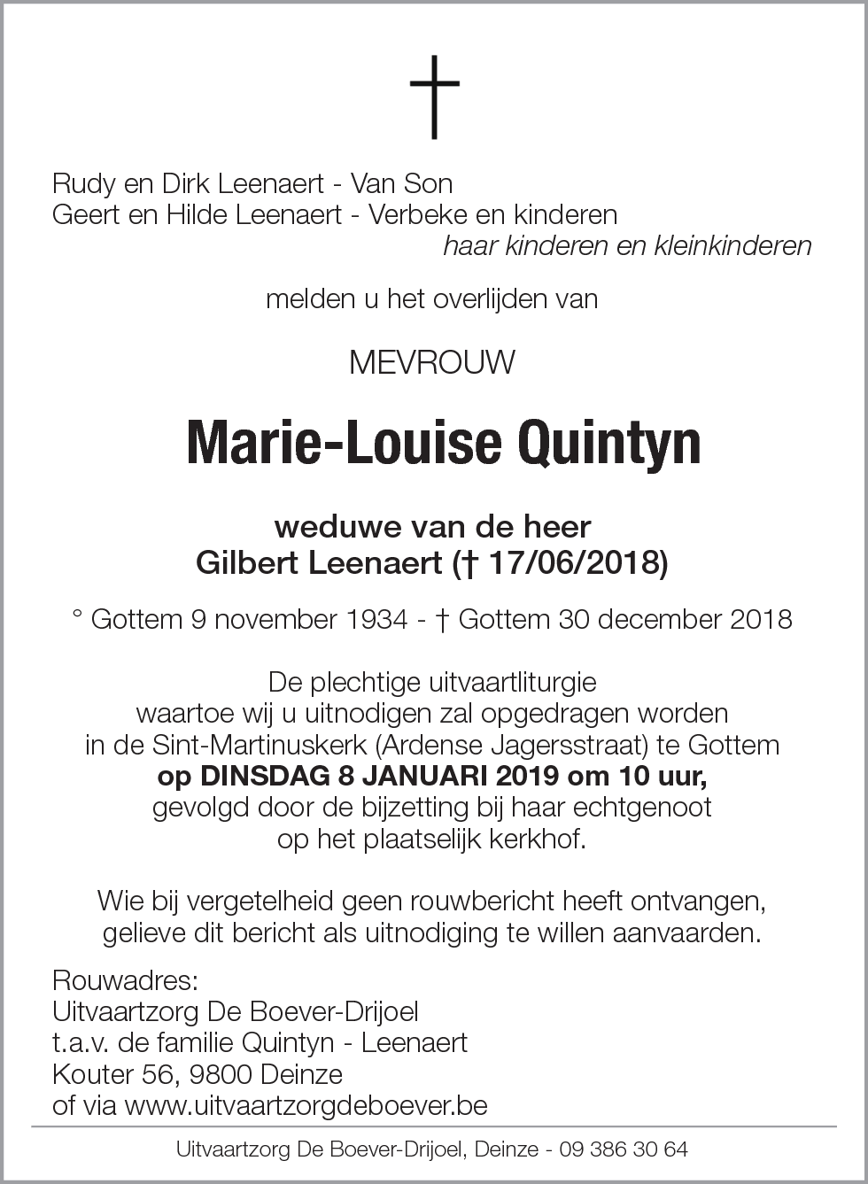 Marie-Louise Quintyn