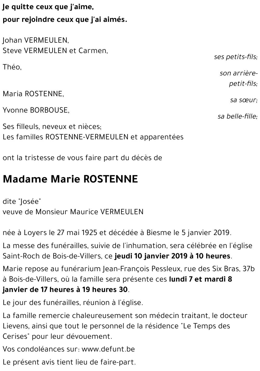 Marie ROSTENNE