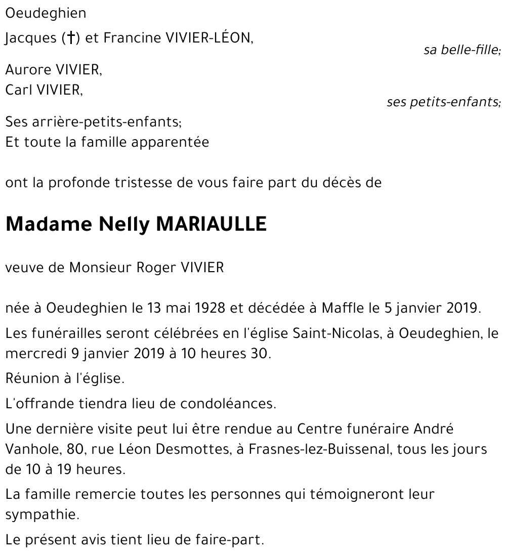 Nelly MARIAULLE