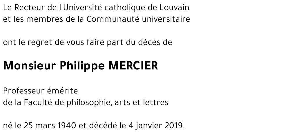 Philippe MERCIER