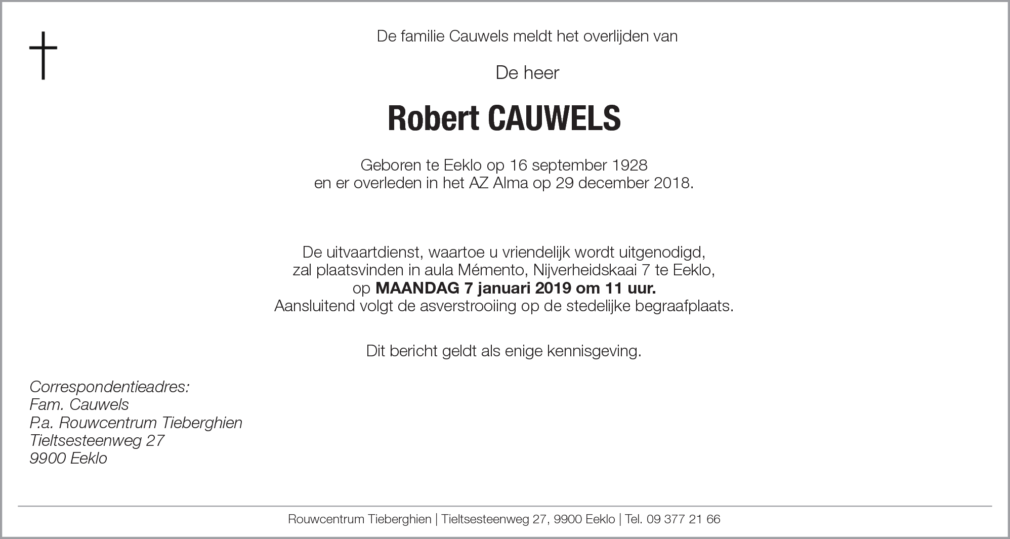 Robert Cauwels