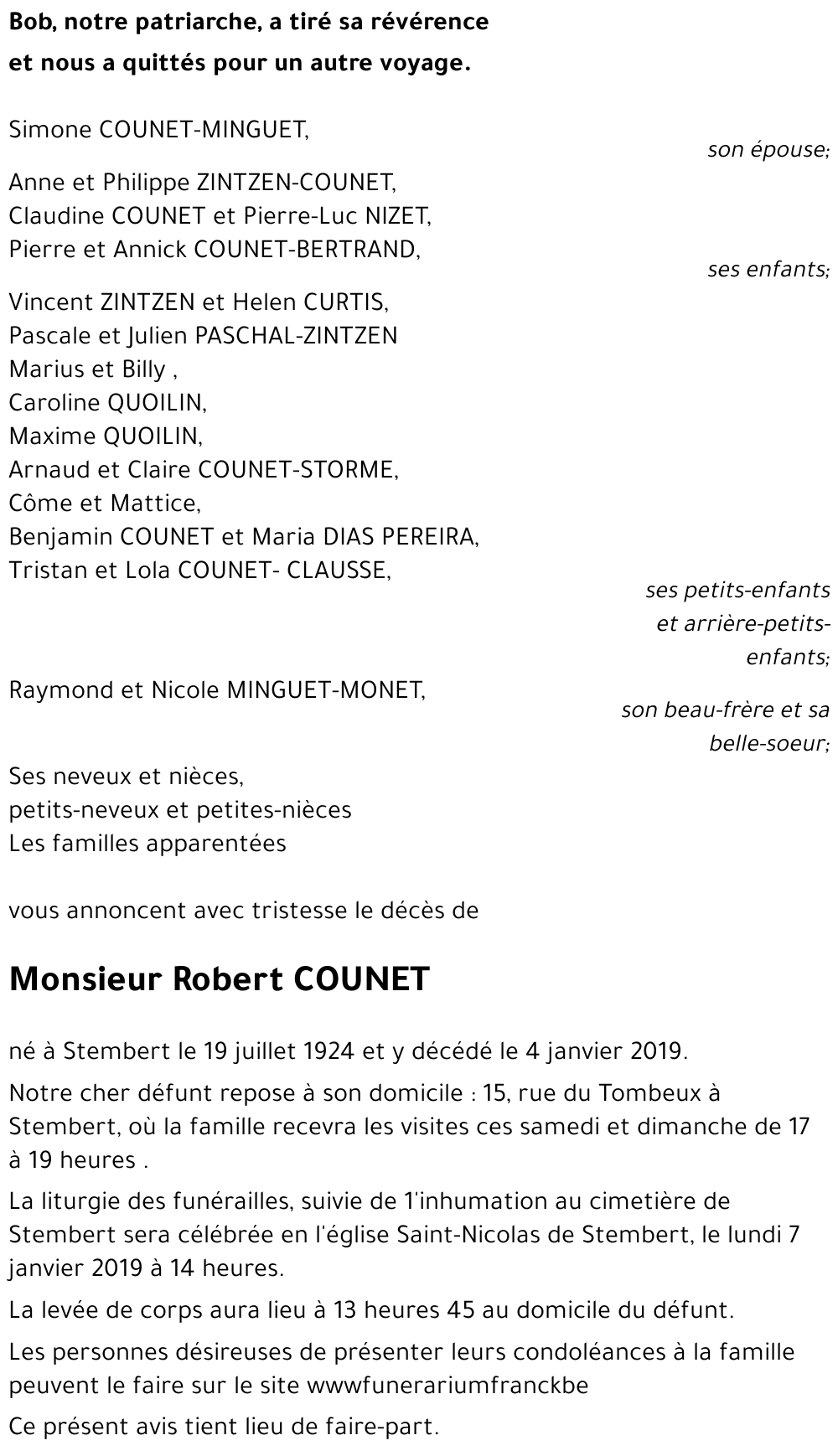 Robert COUNET