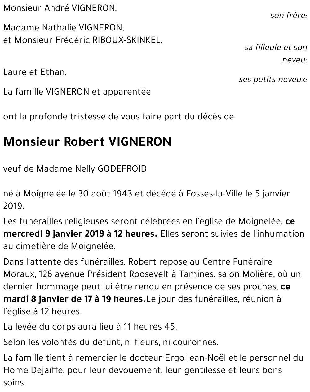 Robert VIGNERON