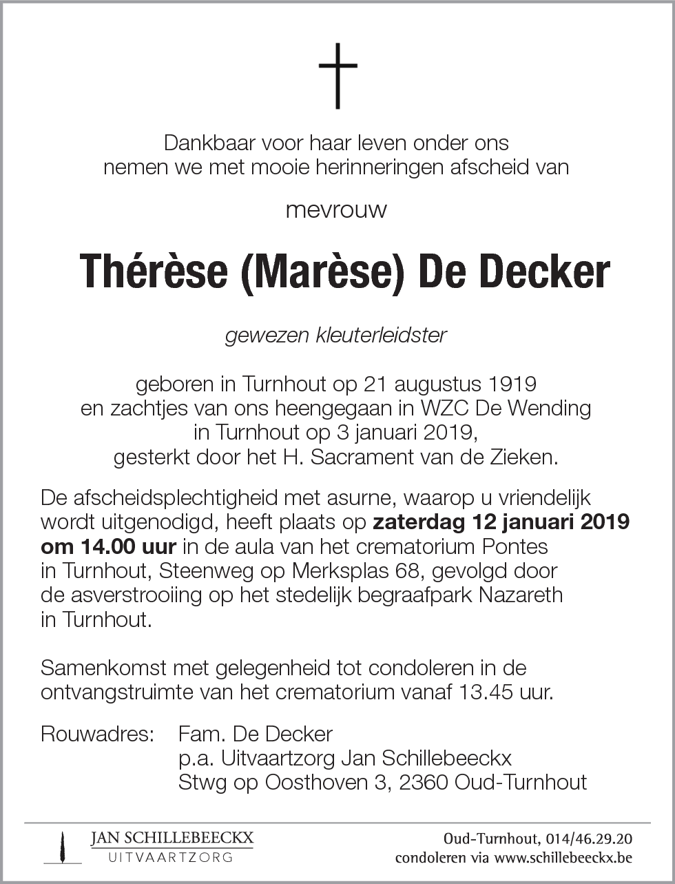 Thérèse De Decker