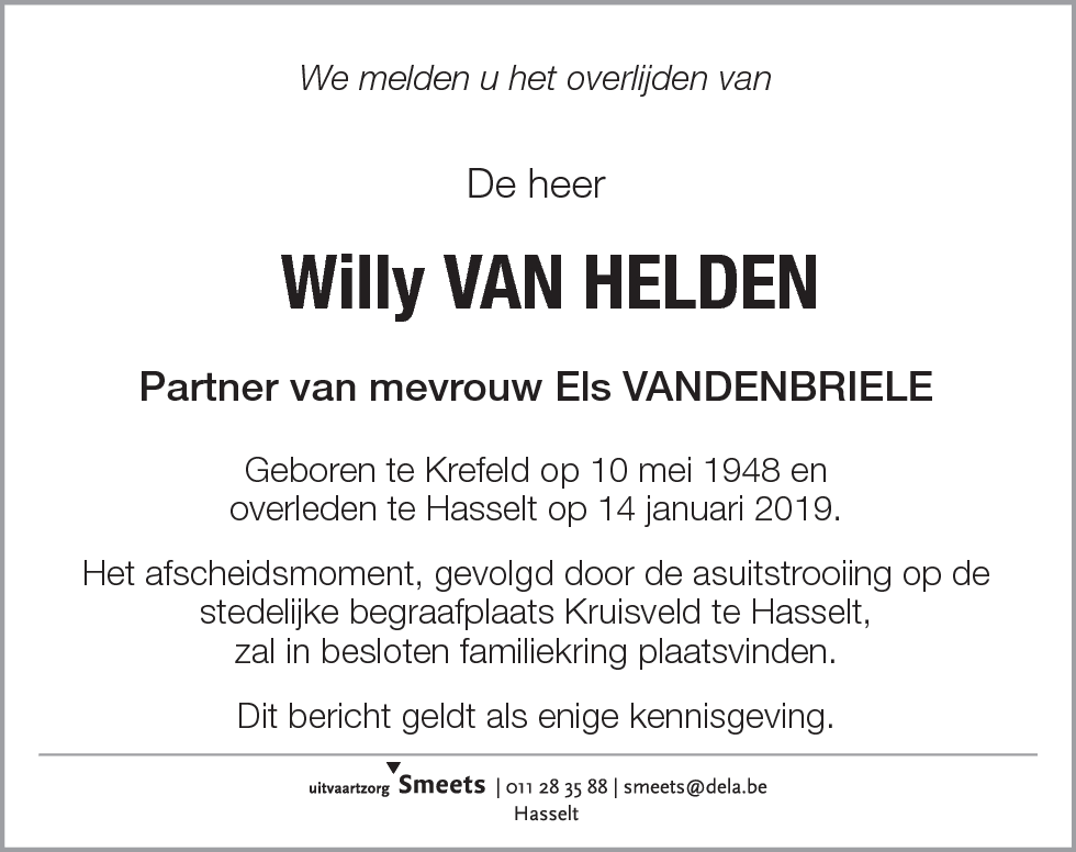 Willy Van Helden