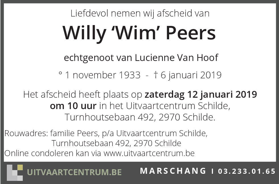 Willy 'Wim' Peers