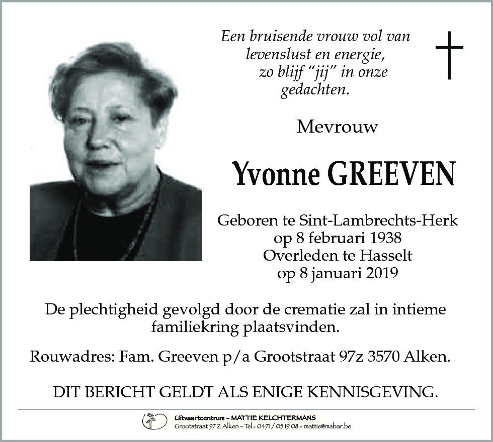 Yvonne GREEVEN