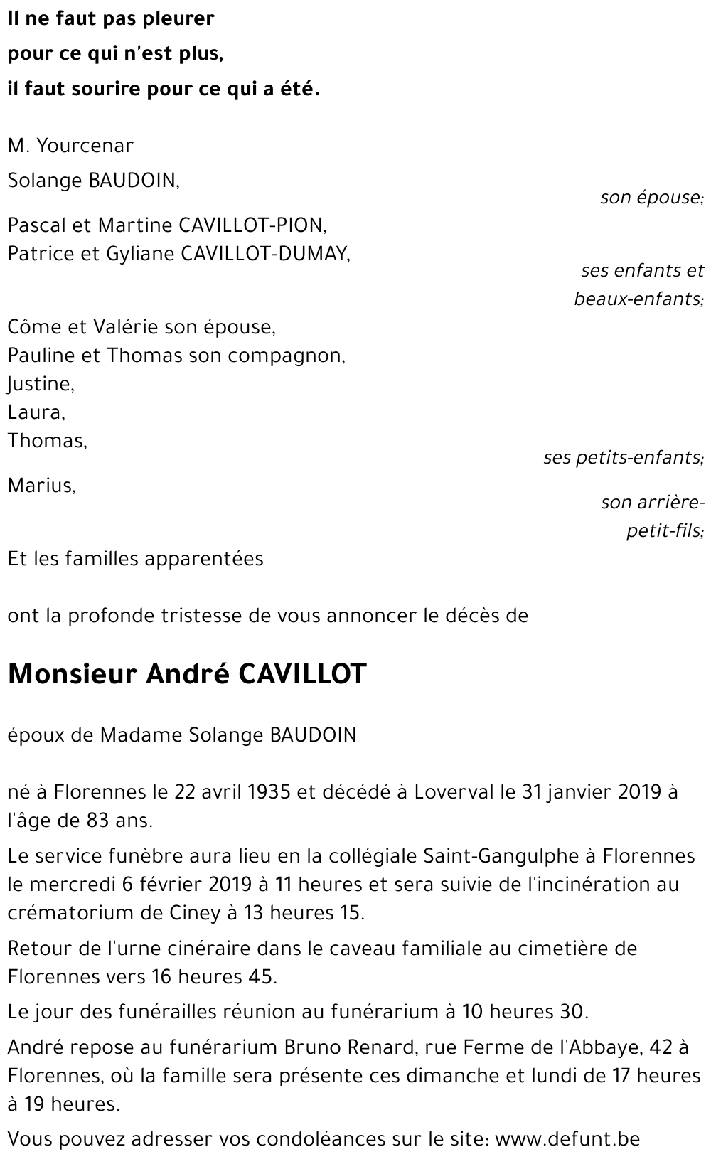 ANDRE CAVILLOT