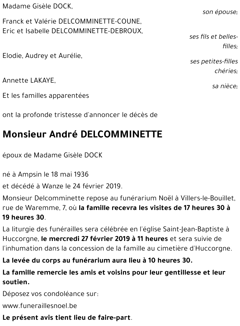 André DELCOMMINETTE