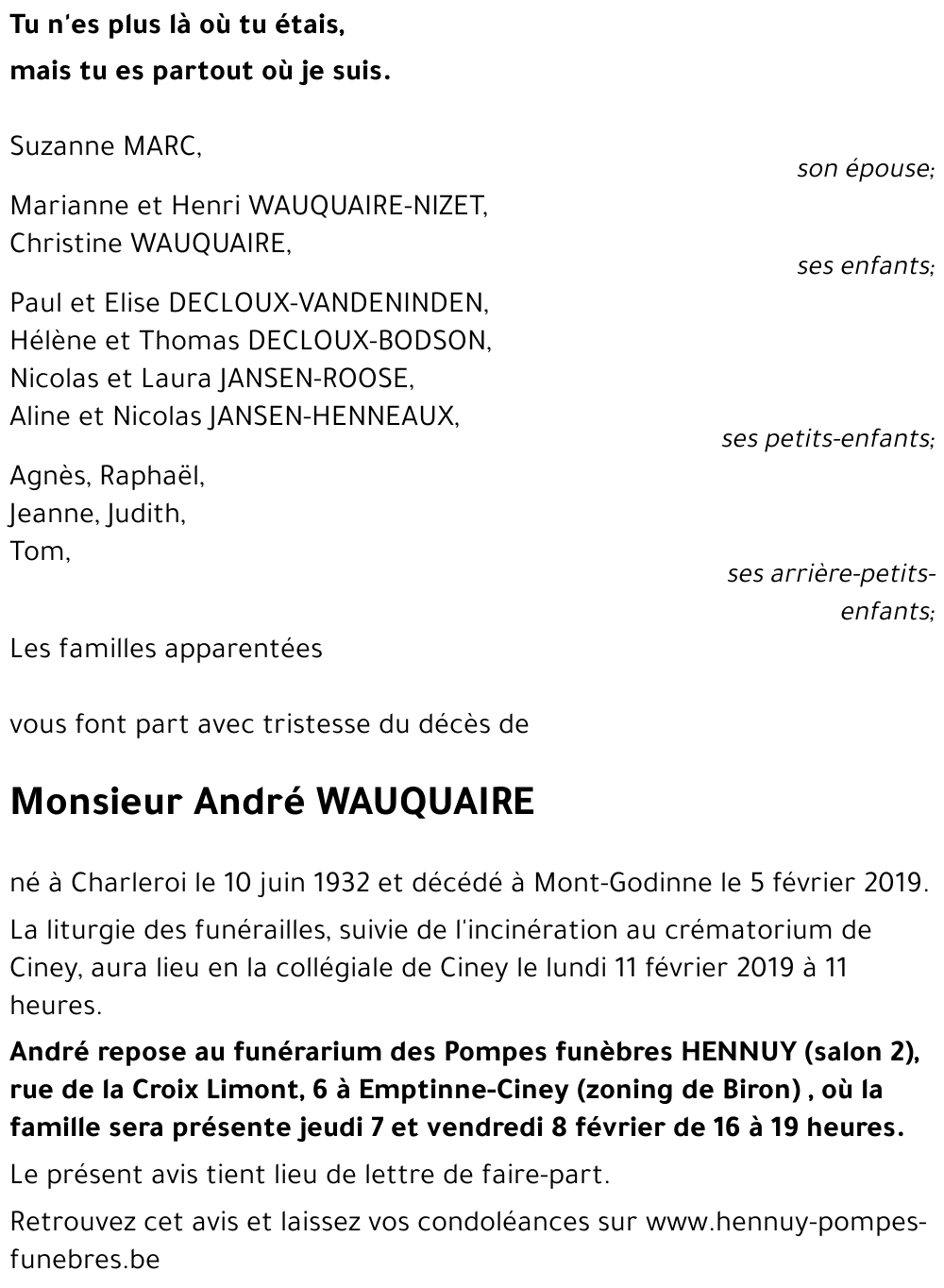 André WAUQUAIRE