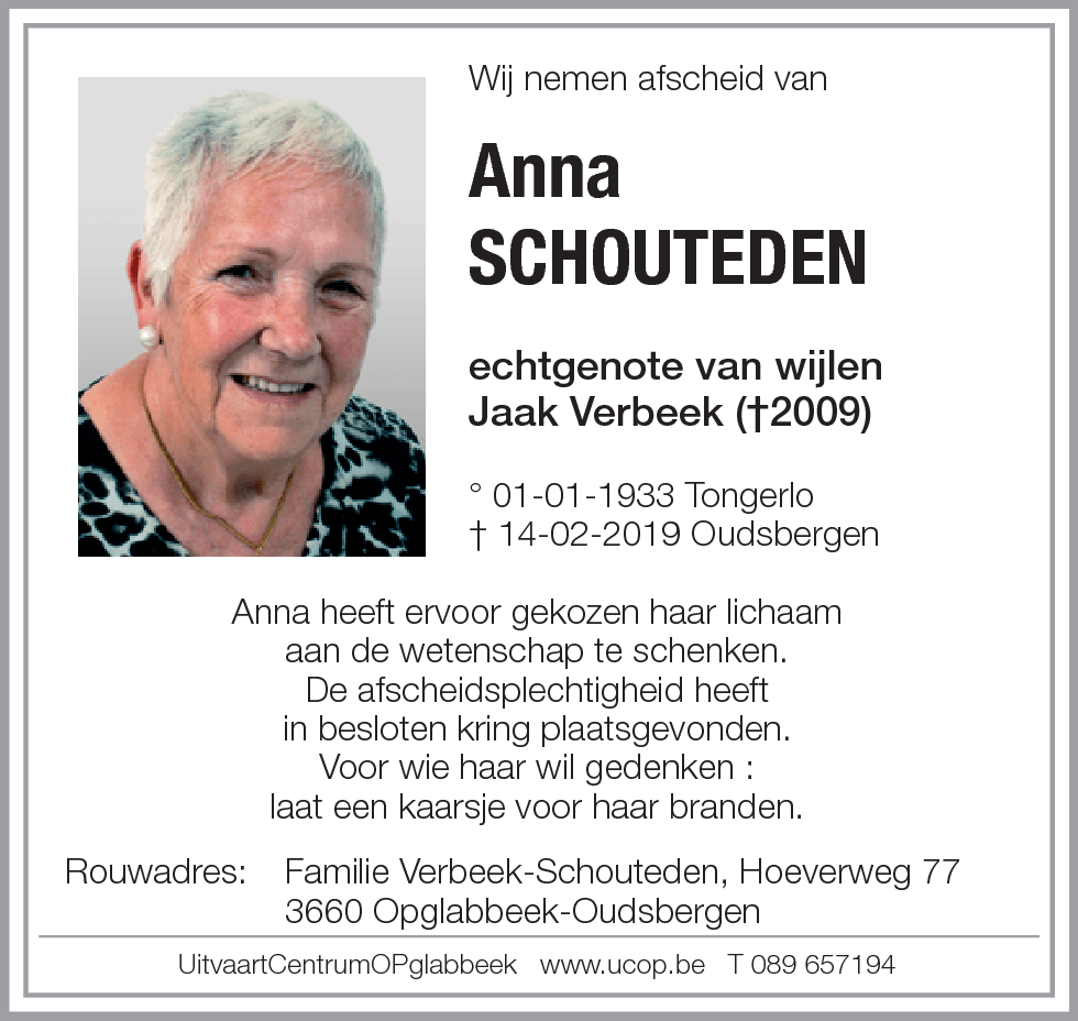 Anna Schouteden