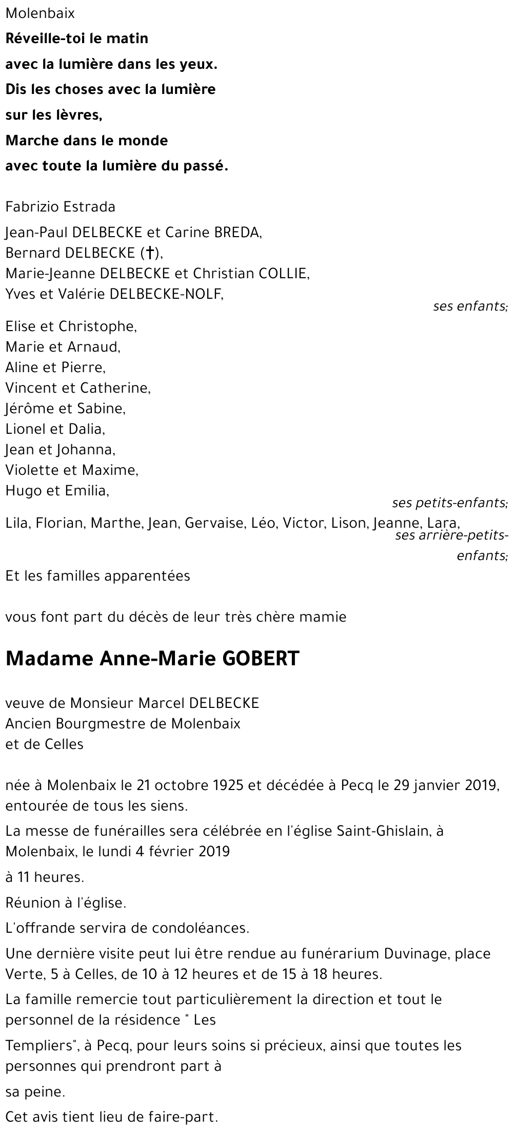 Anne-Marie GOBERT