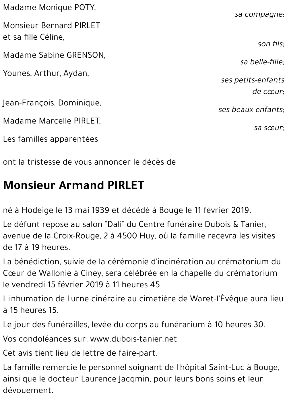 Armand PIRLET