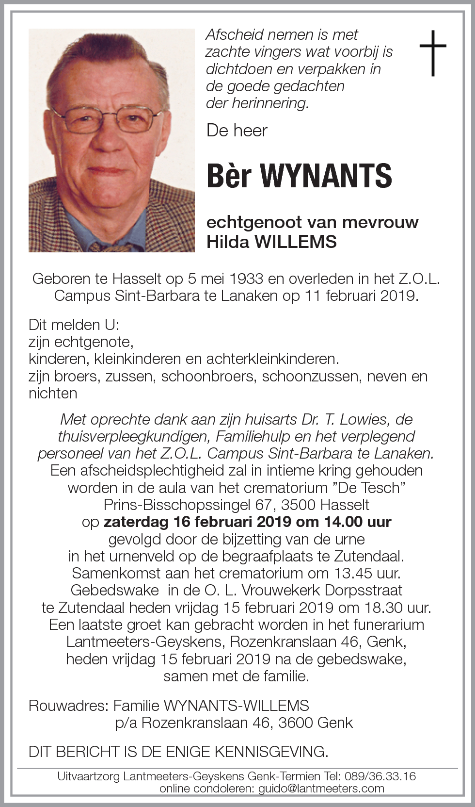 Bèr WYNANTS