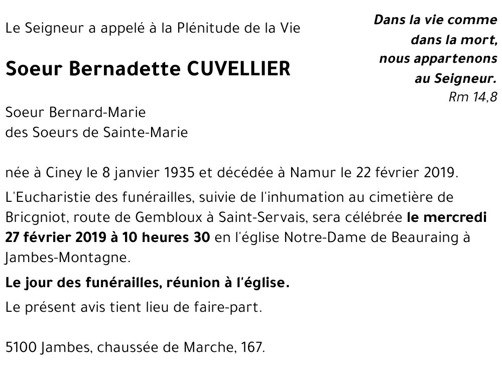 Bernadette CUVELLIER