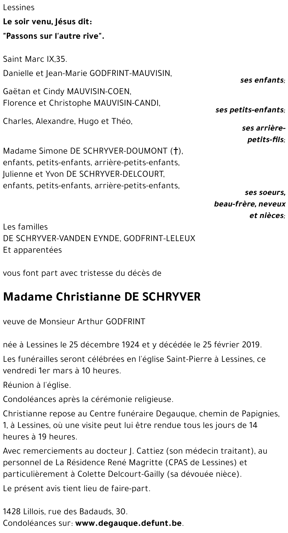 Christianne DE SCHRYVER