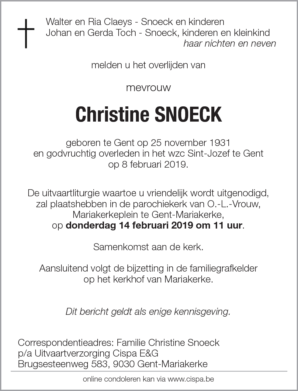Christine Snoeck