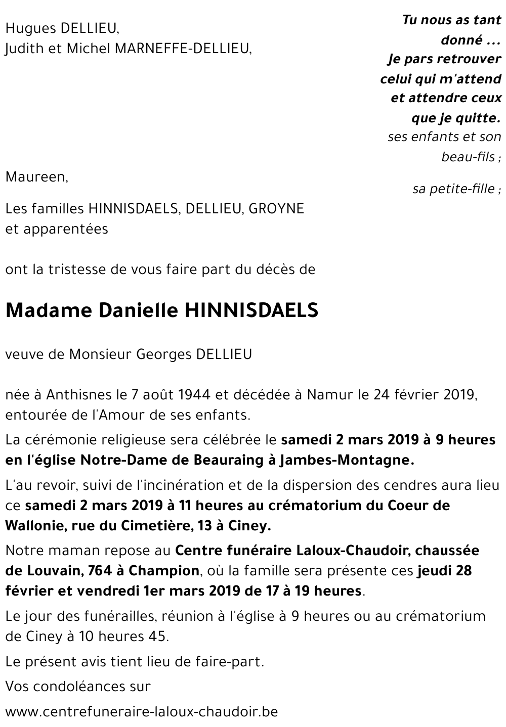 Danielle HINNISDAELS