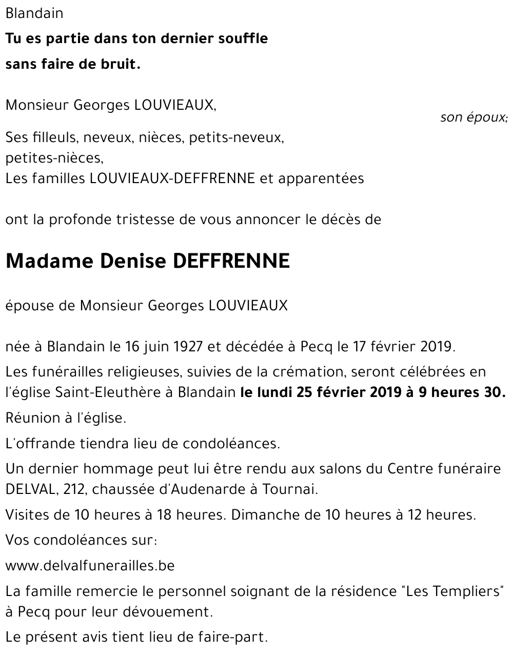 Denise DEFFRENNE
