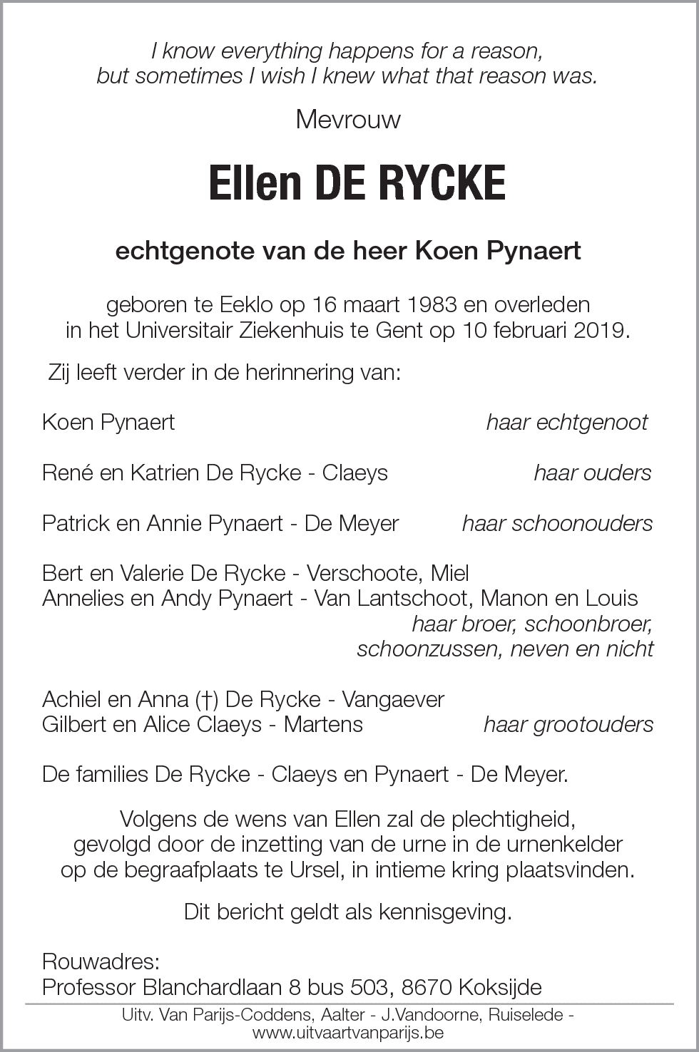 Ellen De Rycke