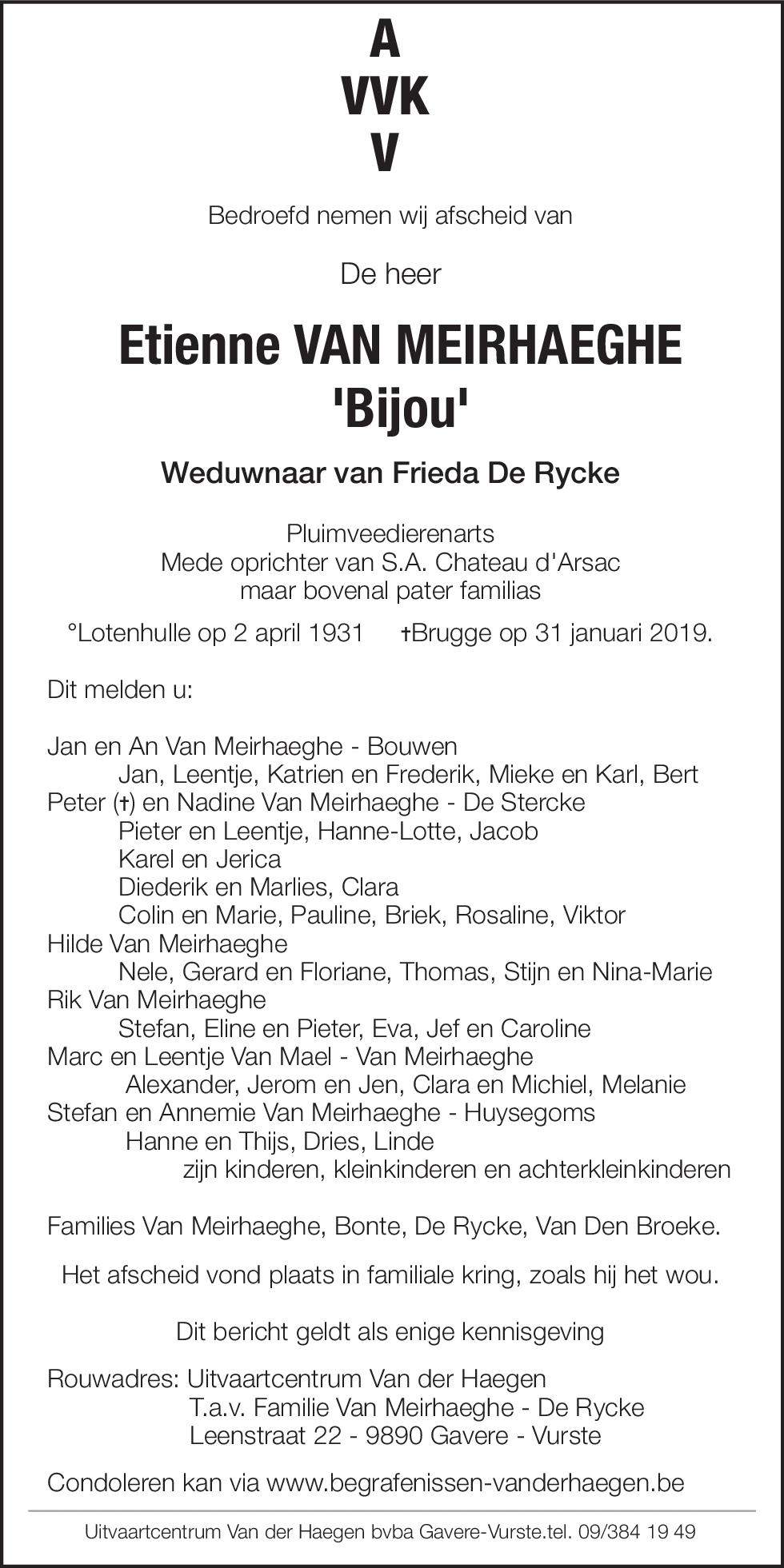 Etienne Van Meirhaeghe