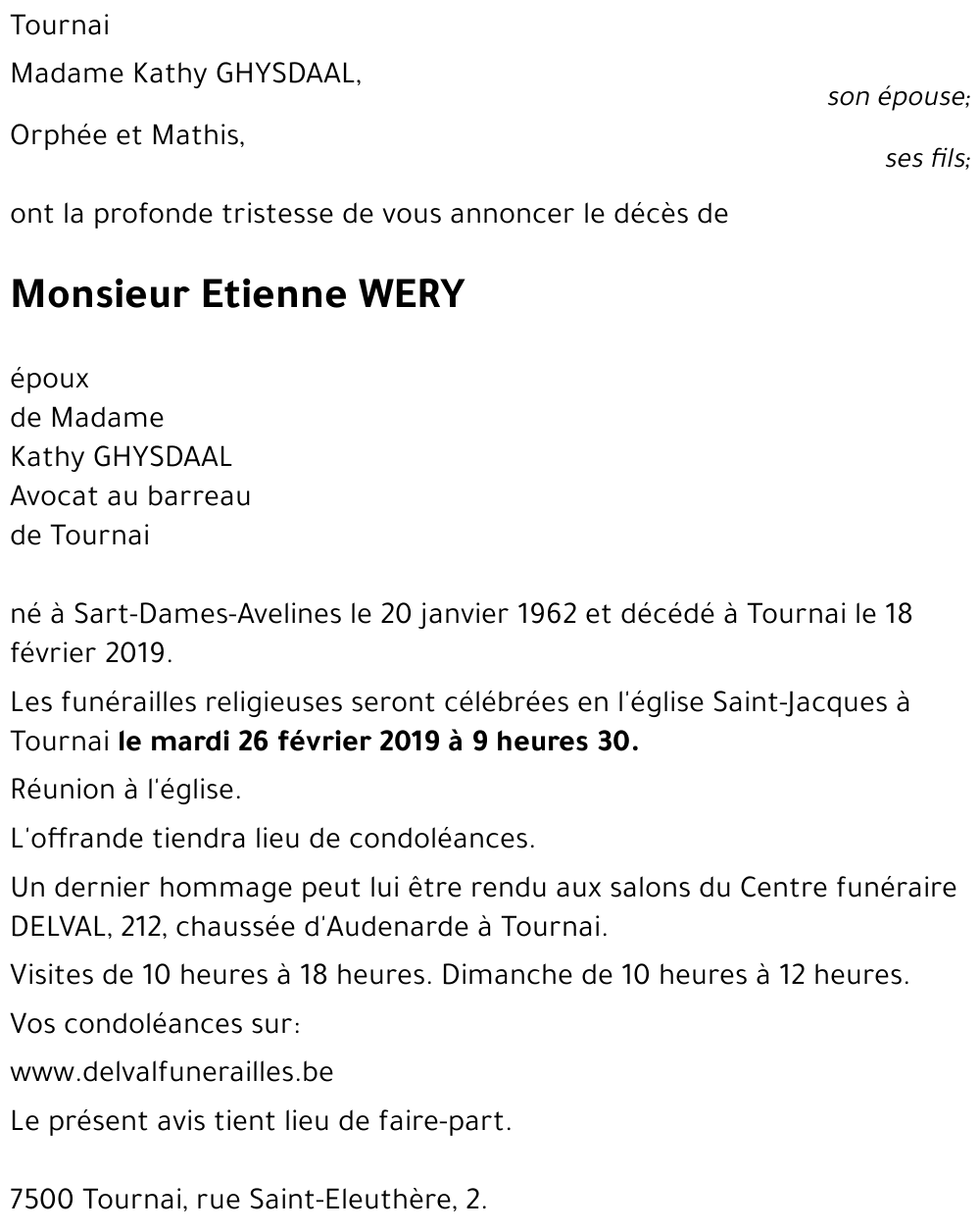 Etienne WERY