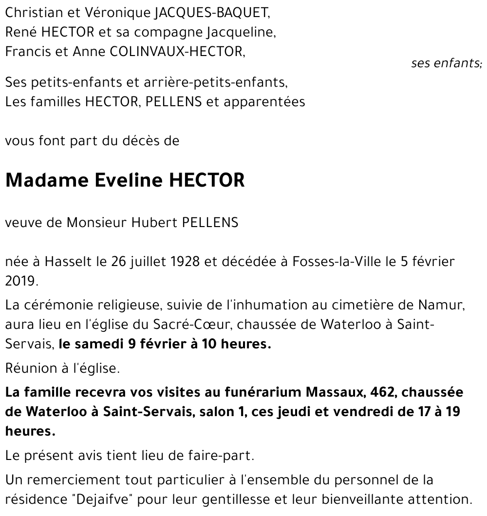 Eveline HECTOR