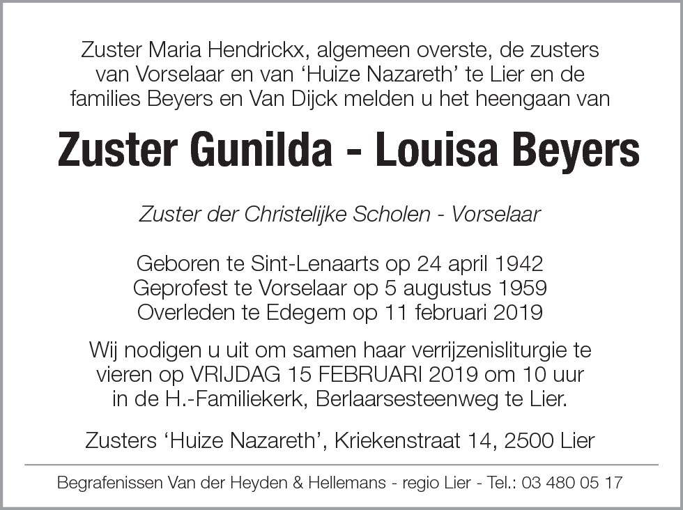 Gunilda Louisa Beyers