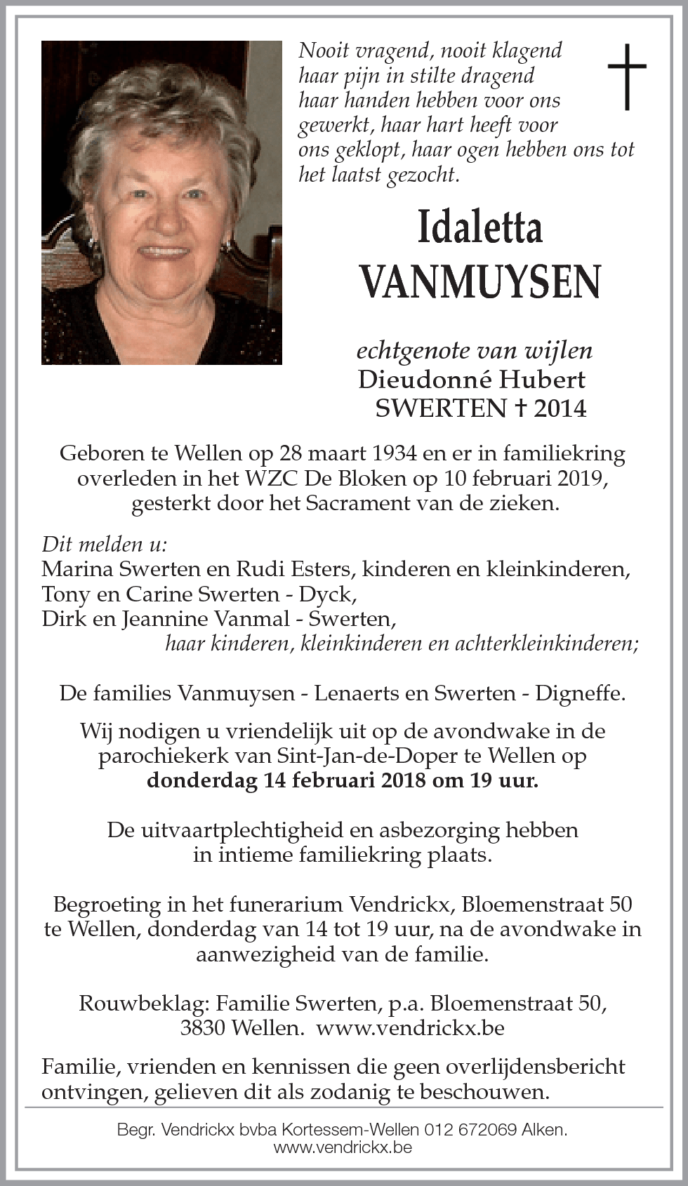 Idaletta Vanmuysen