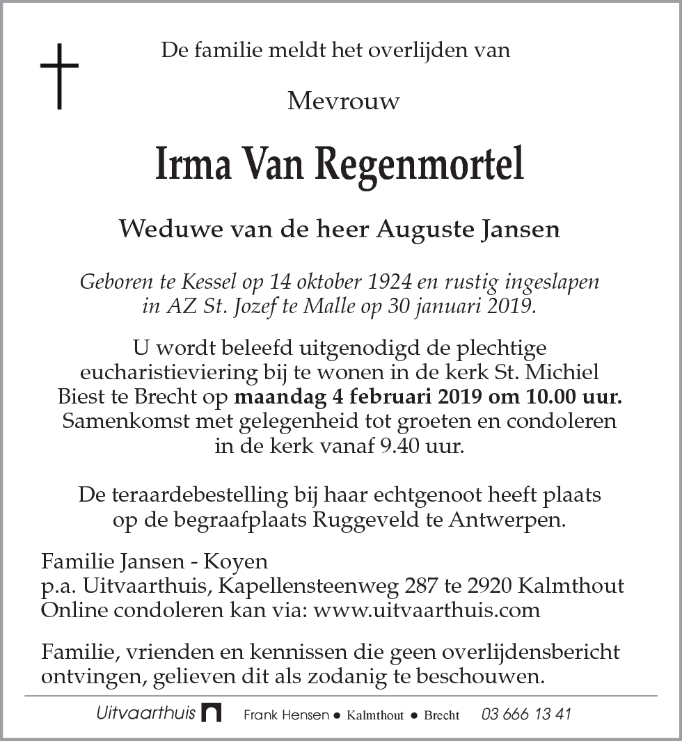 Irma Van Regenmortel