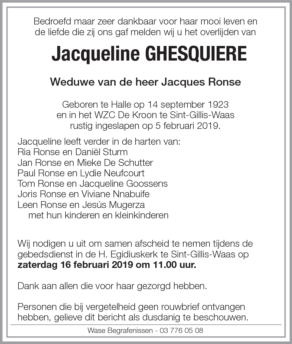 Jacqueline Ghesquiere