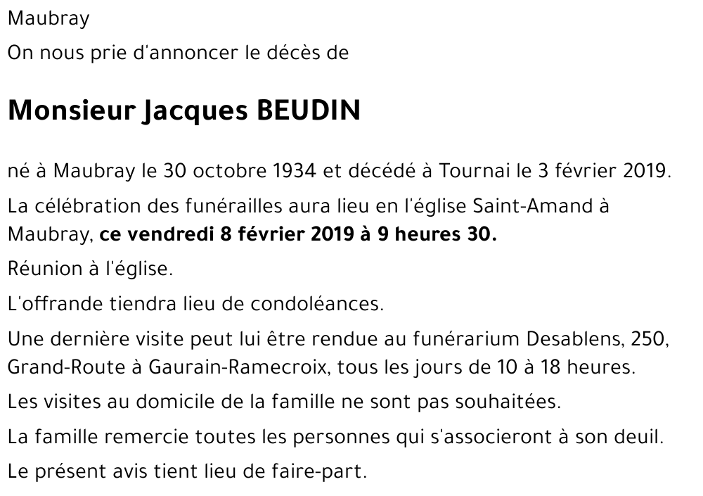 Jacques BEUDIN