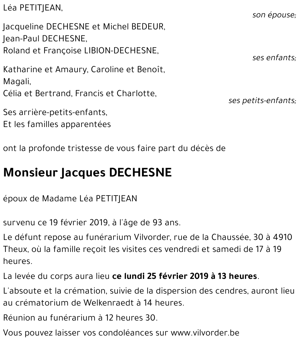 Jacques DECHESNE