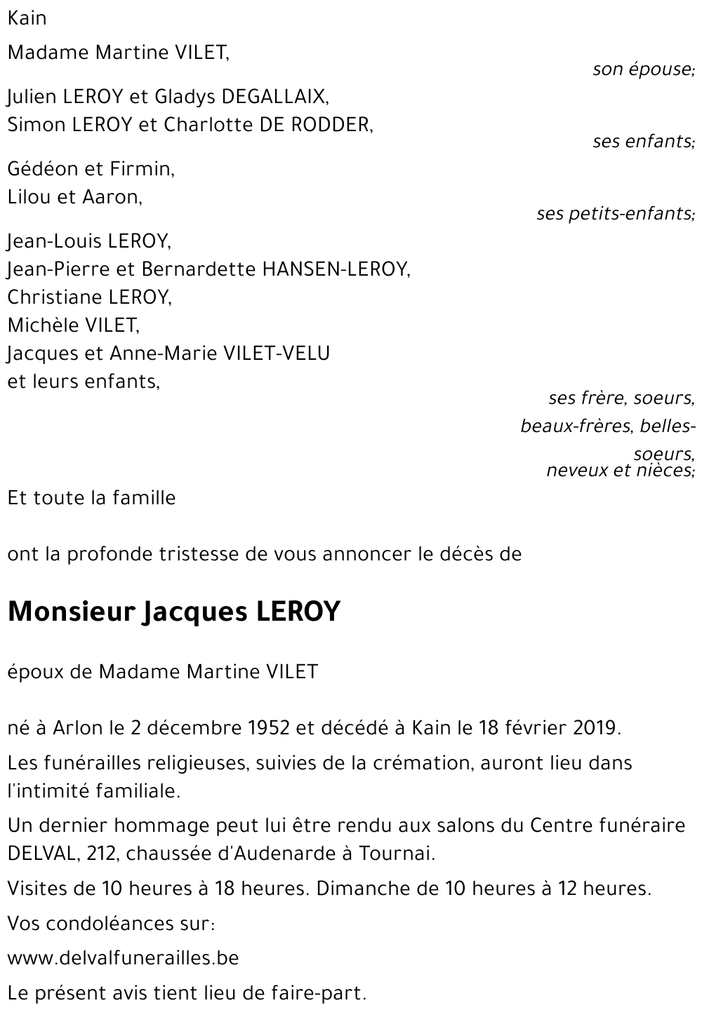 Jacques LEROY