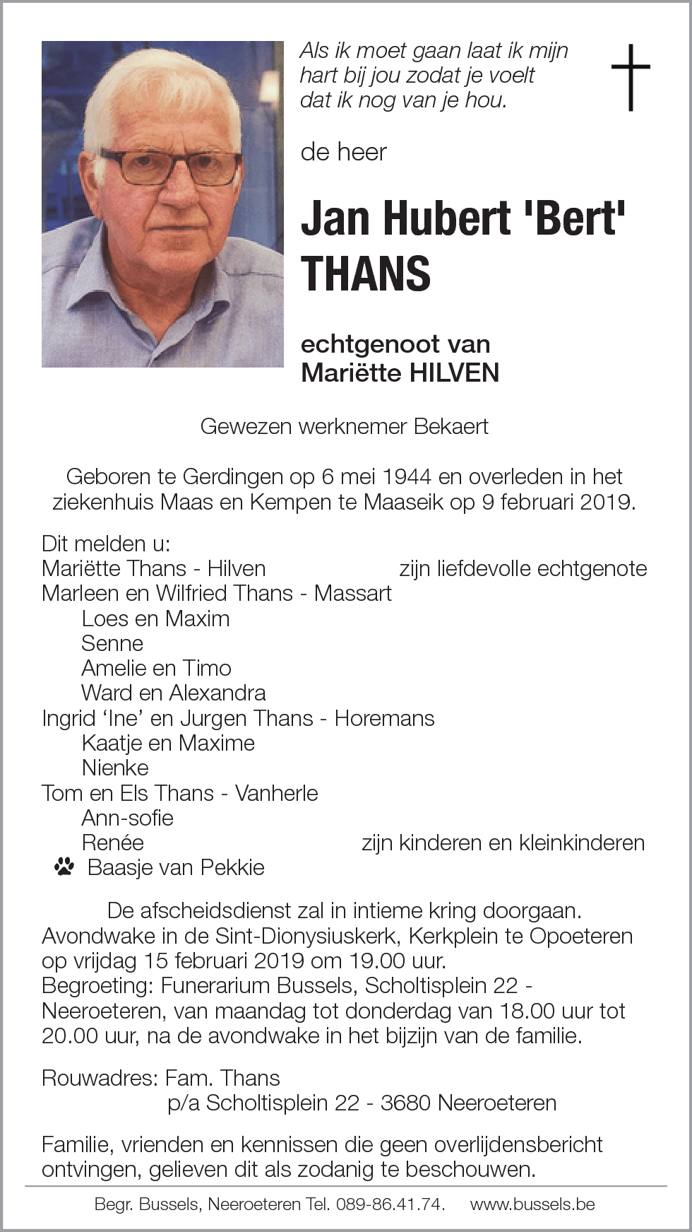 Jan Hubert 'Berke' Thans