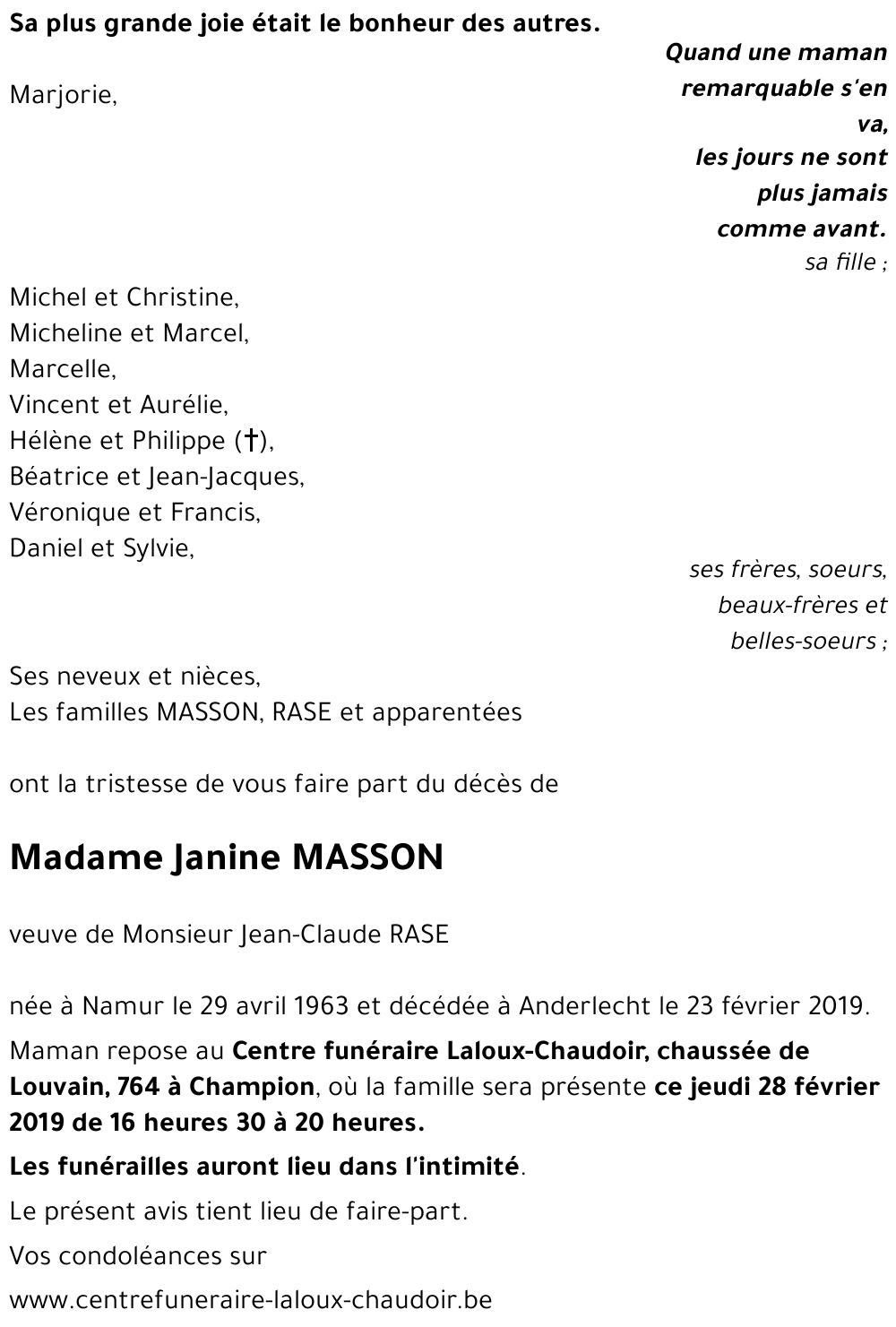 Janine MASSON