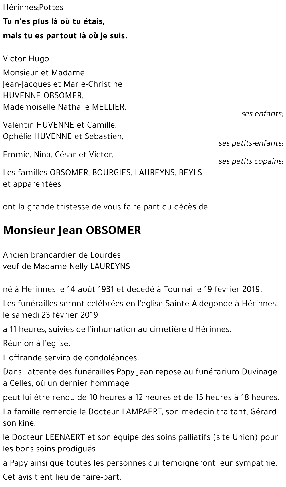Jean OBSOMER