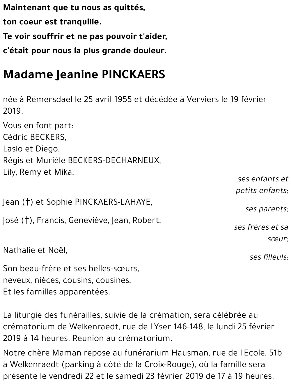 Jeanine PINCKAERS