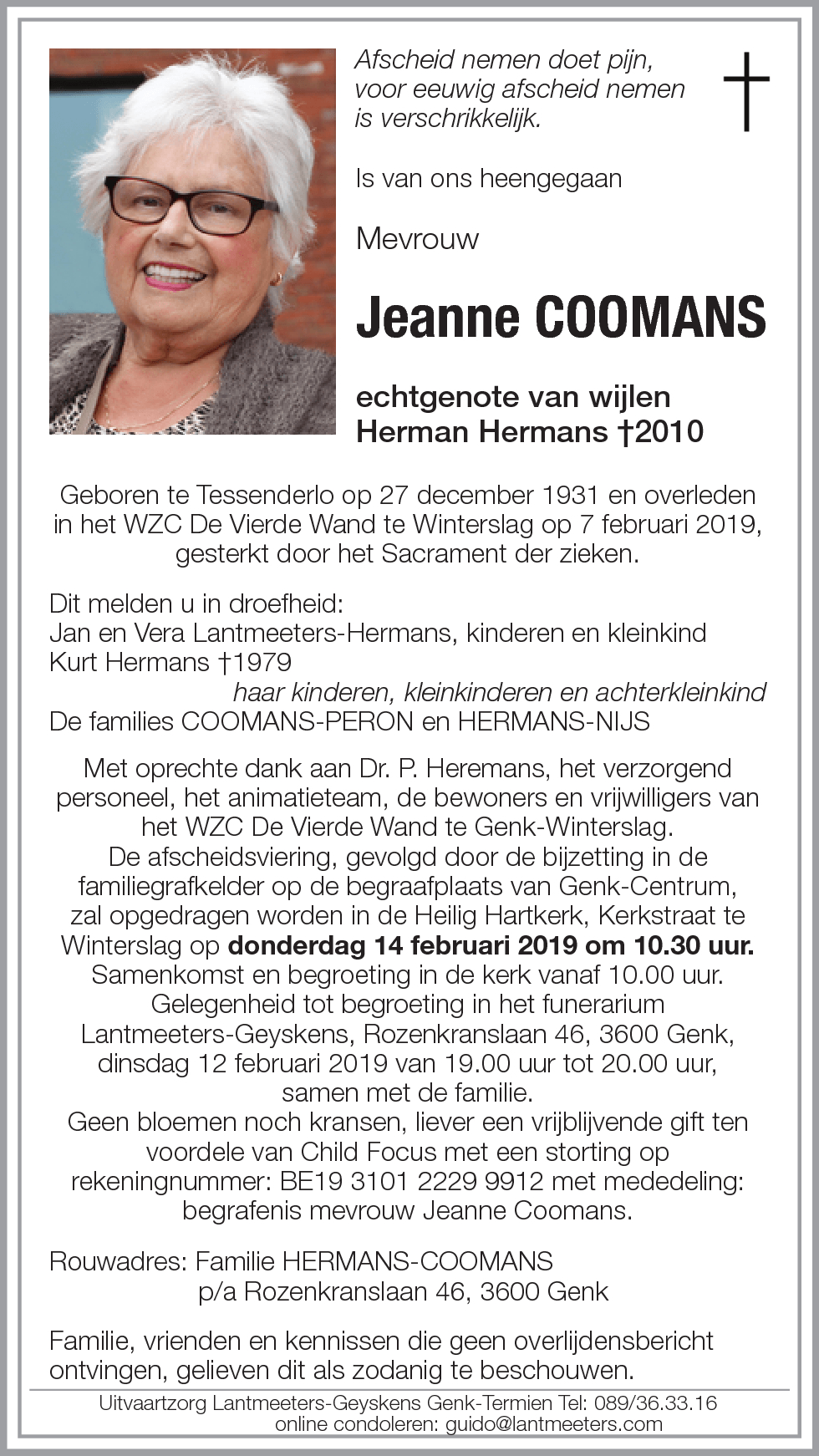 Jeanne COOMANS