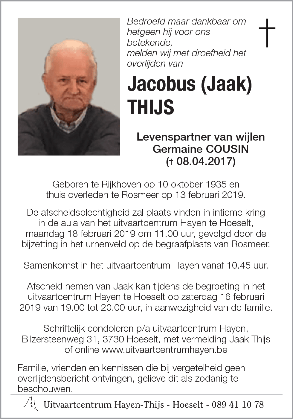 Jocobus (Jaak) THIJS