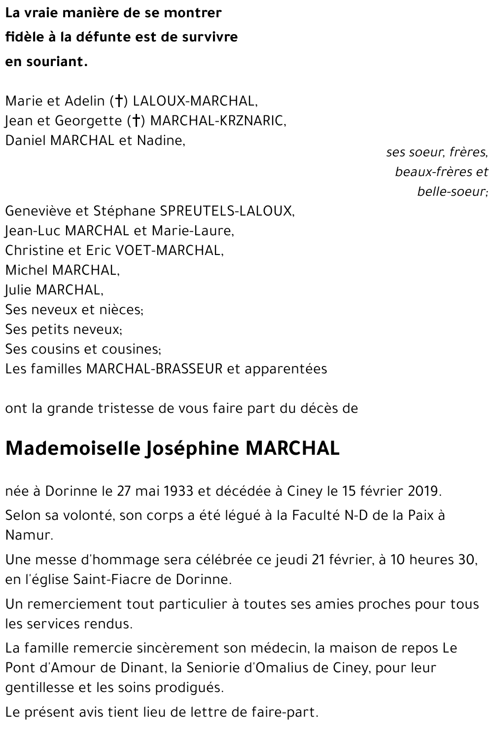 Joséphine MARCHAL
