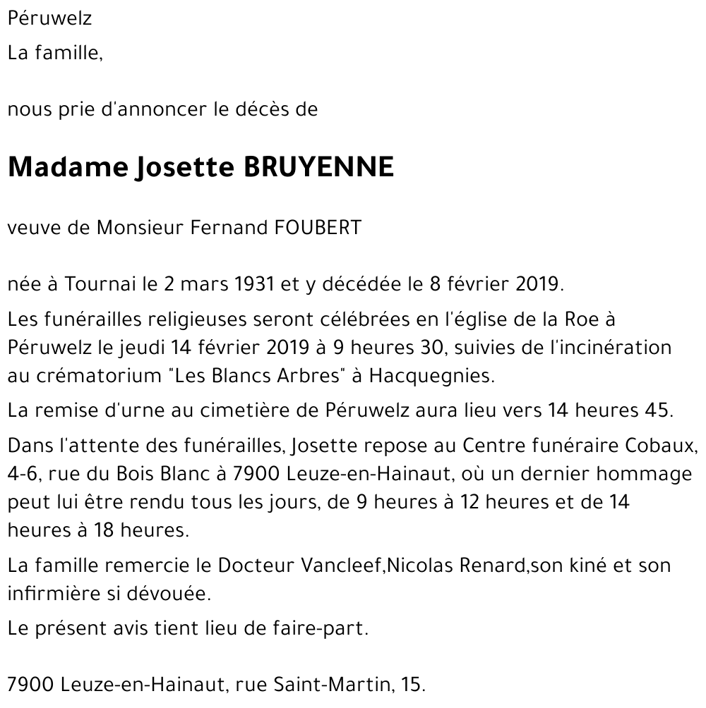 Josette Bruyenne