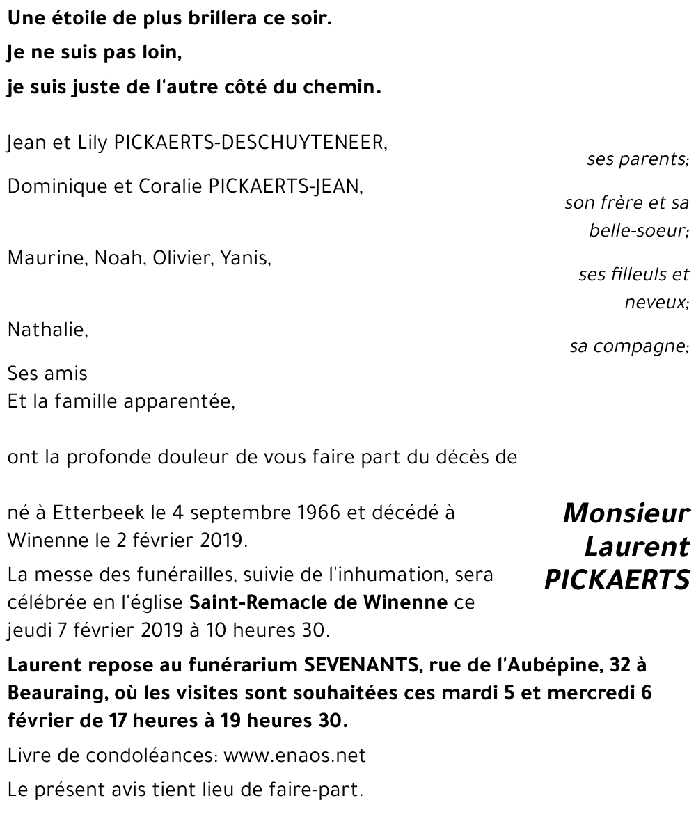 Laurent PICKAERTS