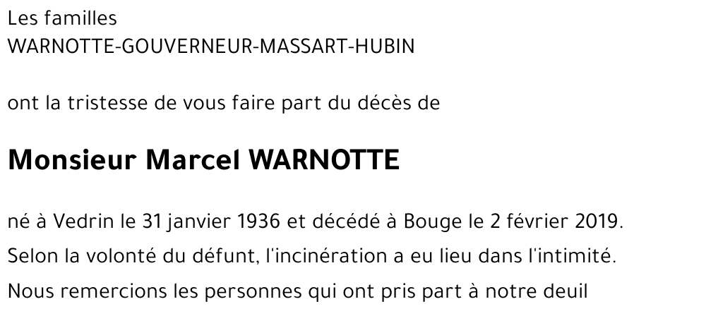 Marcel WARNOTTE
