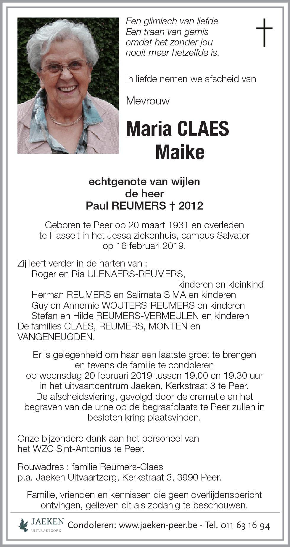 Maria CLAES